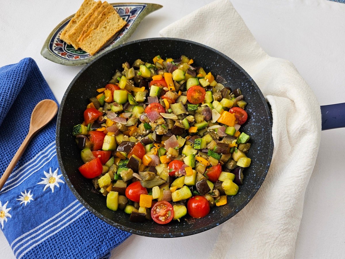 Ratatouille de frigideira rápido