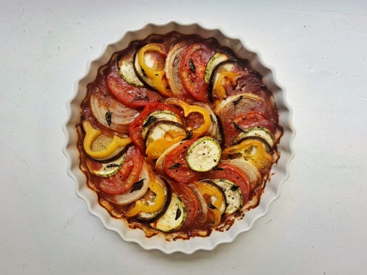 Ratatouille assado.