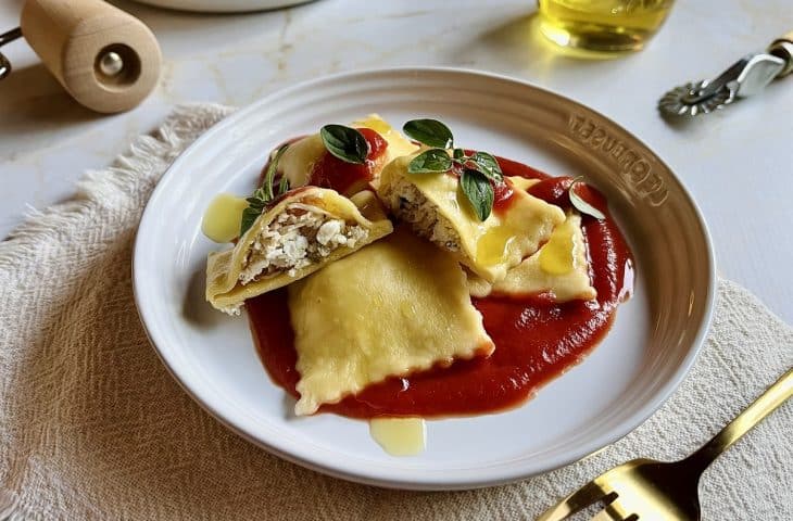 Ravioli fácil e rápido