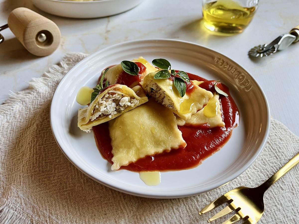 Ravioli fácil e rápido