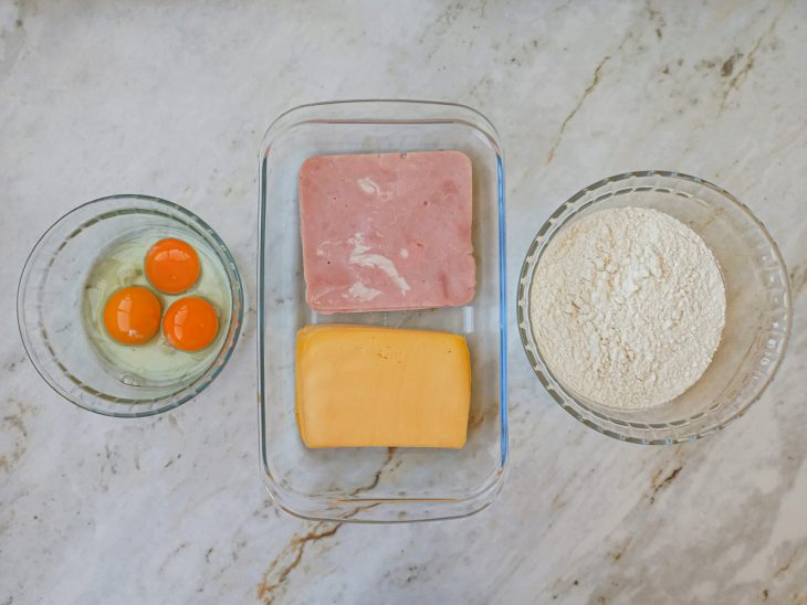 Ingredientes da receita.