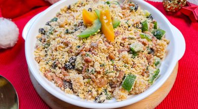 Farofa úmida de Natal