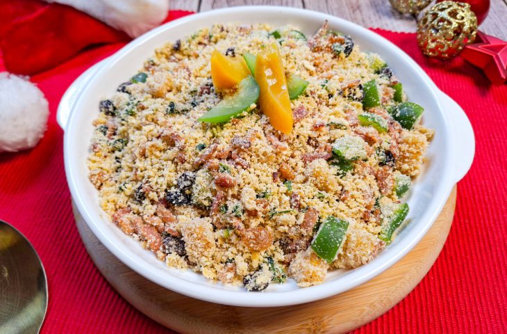 Farofa úmida de Natal