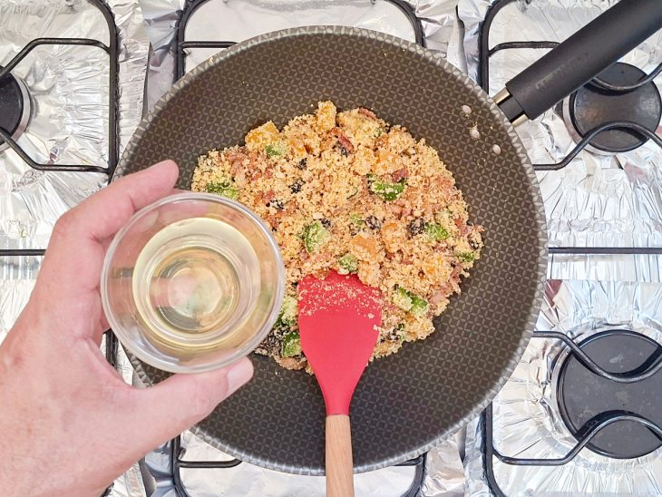 Calda das frutas adicionada.