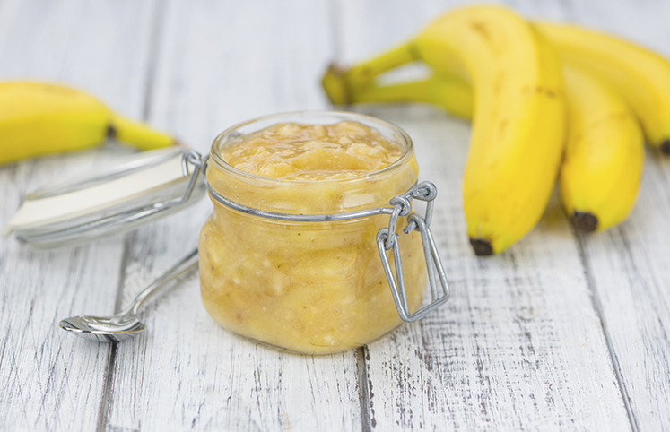 Receita chimia (doce) de banana (medida em porções)