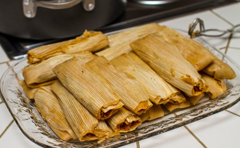 Tamales de porco