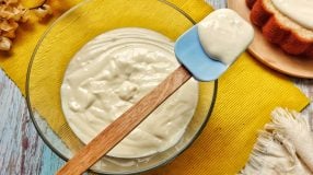 Recheio de creme branco para bolo