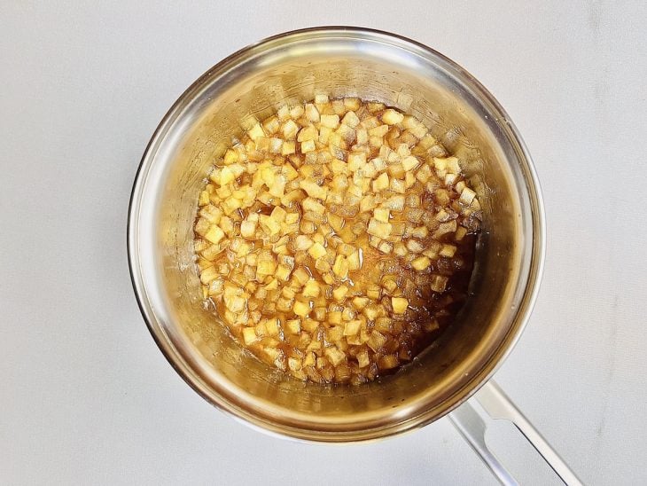 Mistura da panela cozinhando.