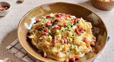 Repolho refogado cremoso