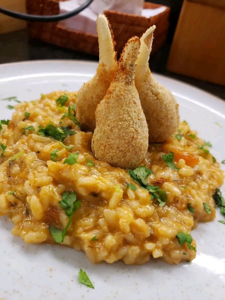 Risoto de caranguejo