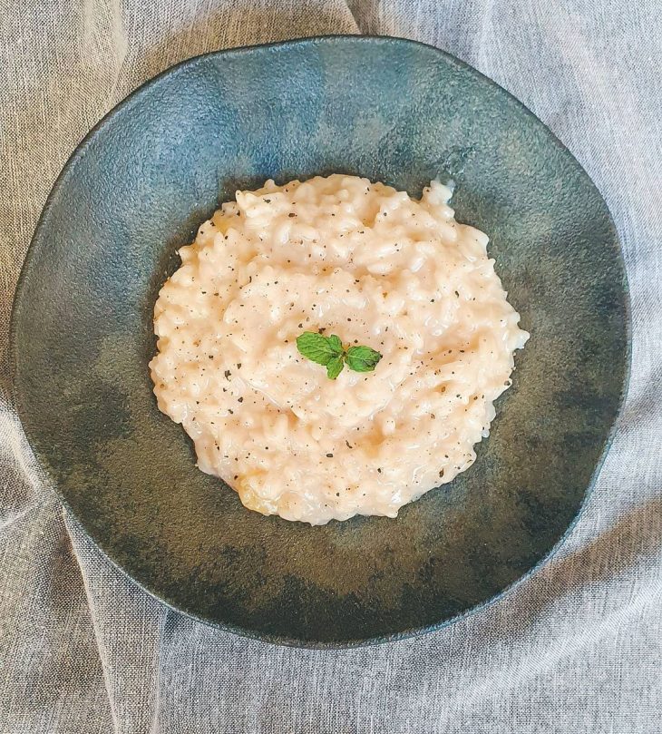 Risoto cacio e pepe