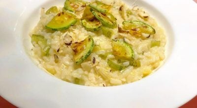 Risoto de abobrinha com castanha-do-pará