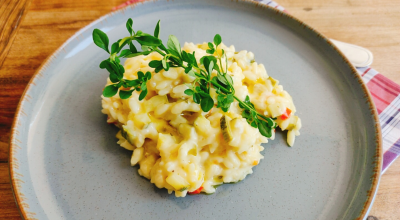 Risoto de abobrinha fácil