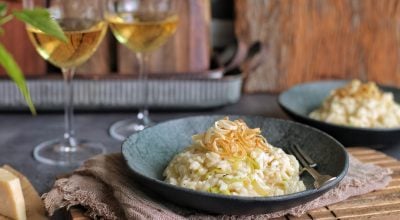 Risoto de alho-poró