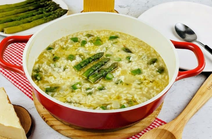 Risoto de aspargos