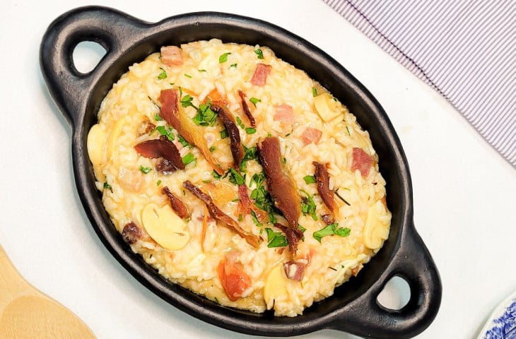 Risoto de bacon