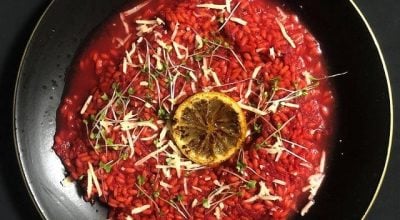 Risoto de beterraba