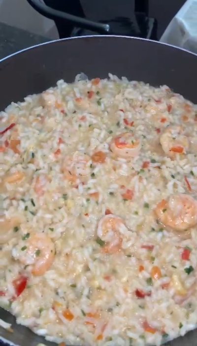 Risoto de camarão - Foto de usuário