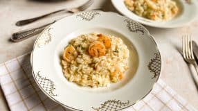 Risoto de camarão simples e fácil