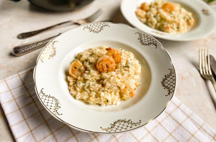 Risoto de camarão simples e fácil