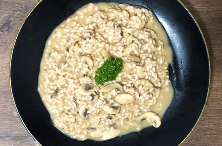 Risoto de cogumelos Paris