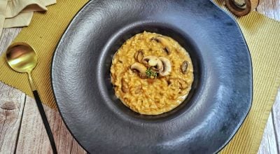 Risoto de cogumelos Paris