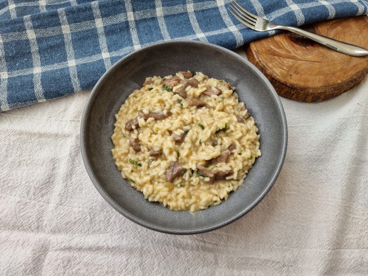 Risoto de filé mignon