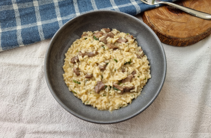 Risoto de filé-mignon