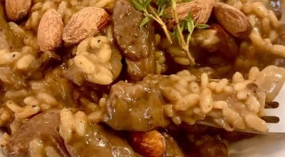 Risoto de filé mignon com funghi