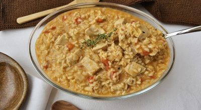 Risoto de frango