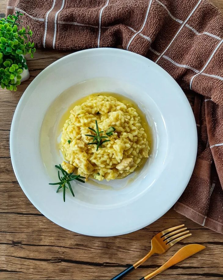 Risoto de frango clássico