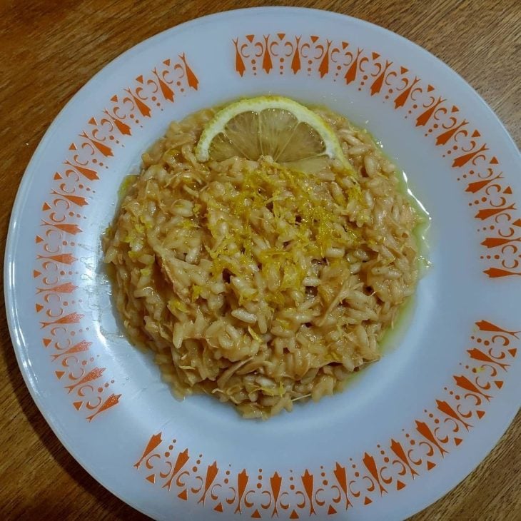 Risoto de frango com gengibre