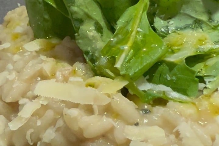 Risoto de bacon com gorgonzola…tem como facar ruim??? Impossível…Faz