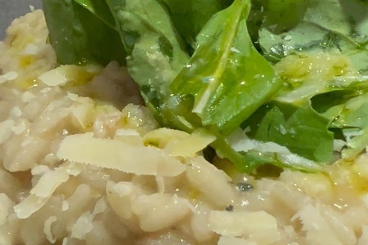 Risoto de gorgonzola na pressão