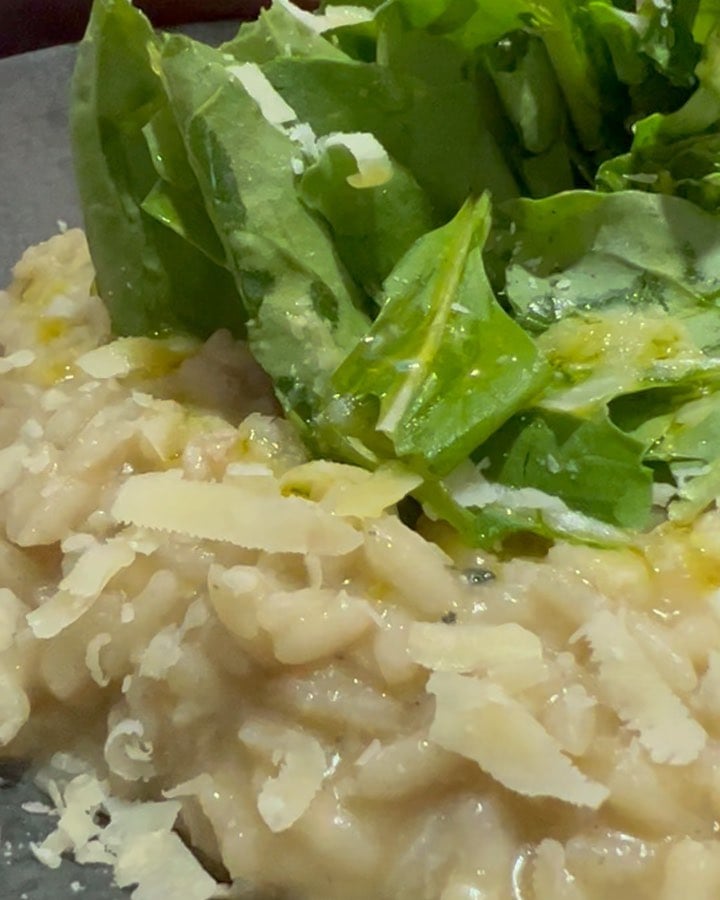 Risoto de gorgonzola na pressão