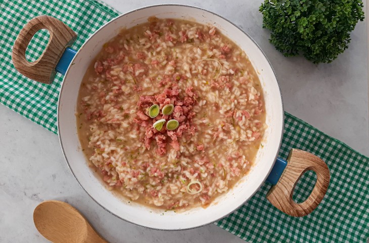 Risoto de linguiça