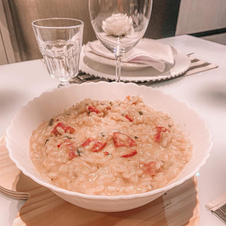 Risoto de linguiça Blumenau