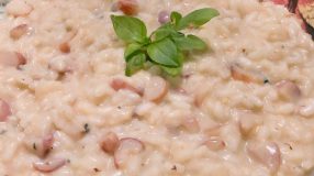 Risoto de pinhão com gorgonzola
