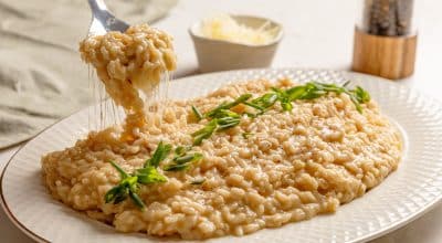 Risoto de queijo fácil e rápido
