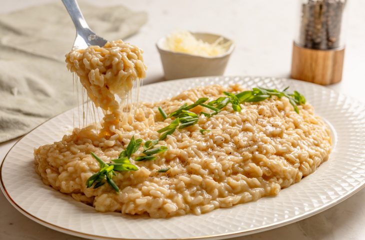 Risoto de queijo fácil e rápido