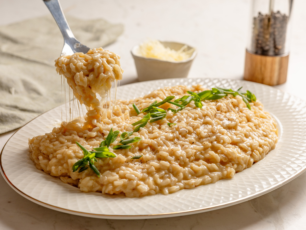 Risoto de queijo fácil e rápido