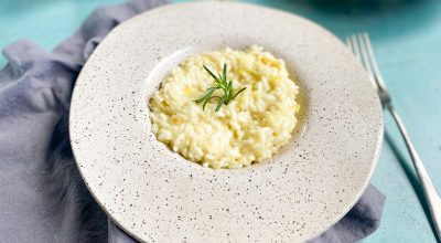 Risoto de queijo simples