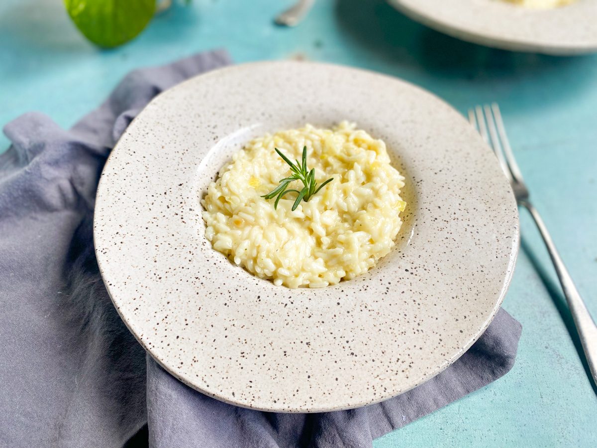 Risoto de queijo simples
