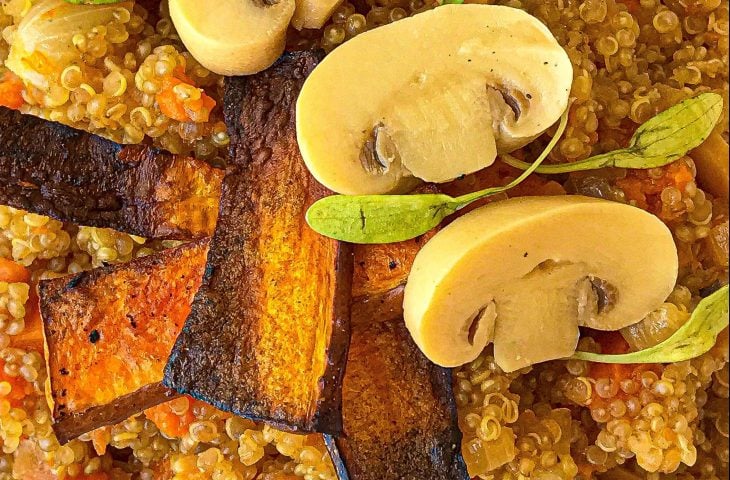 Risoto de quinoa com abóbora