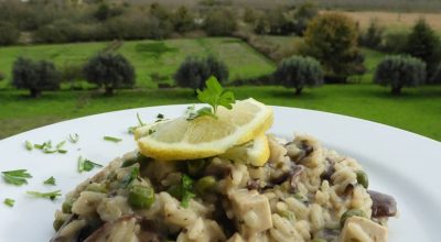 Risoto de tofu vegano