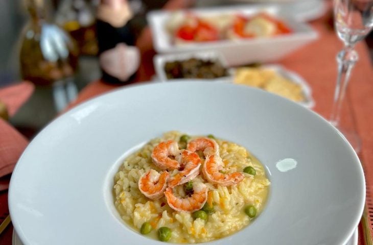 Risoto na panela de pressão