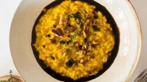 Risoto vegano de abóbora