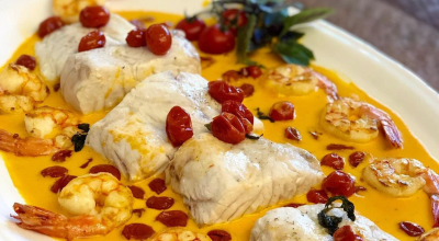 Robalo com molho de moqueca