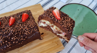 Rocambole de chocolate