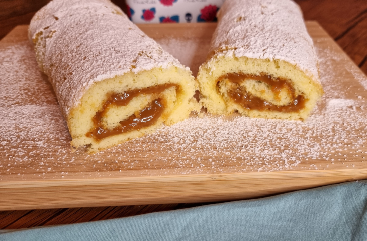 Rocambole de doce de leite